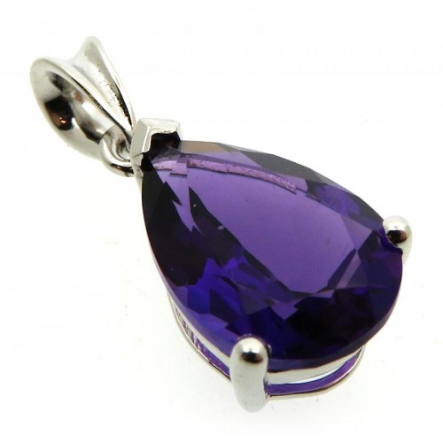 Siberian Amethyst Quartz Sterling Silver Pendant 03